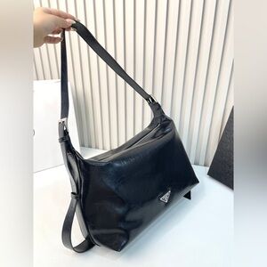 Prada Midnight Blue Leather Shoulder Bag